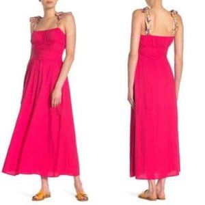 FREE PEOPLE Santorini hot hibiscus maxi dress NWT Free People SZ 4